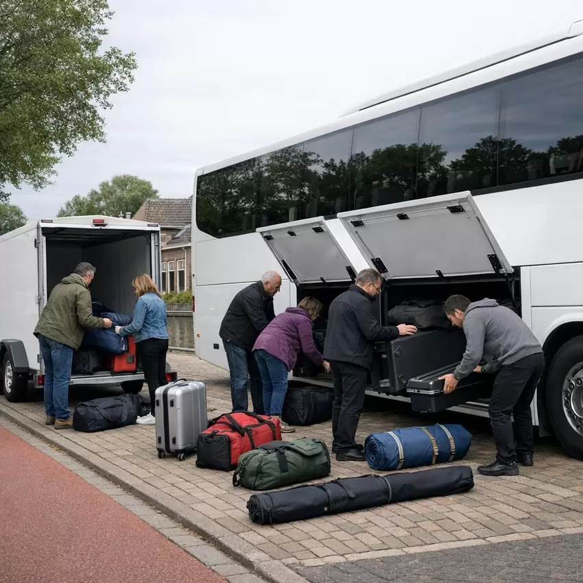 Bagage mee in de bus