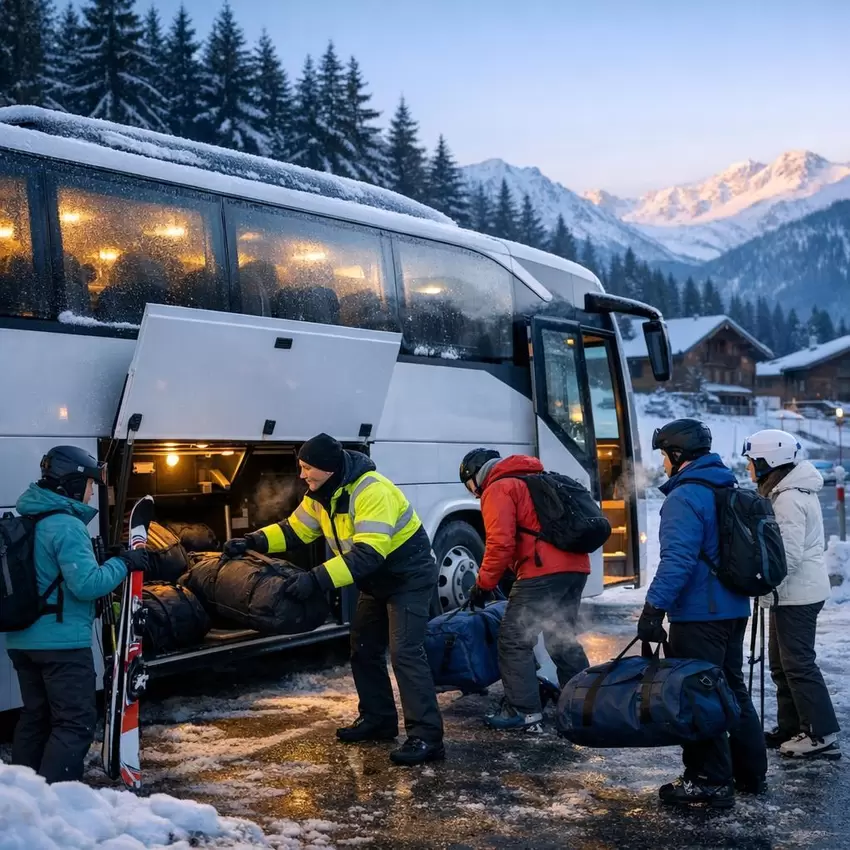 Wintersport busvervoer