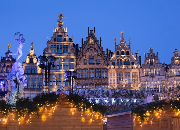 Antwerpen, Gent en Brugge, 3-daags kerstwinkelweekend